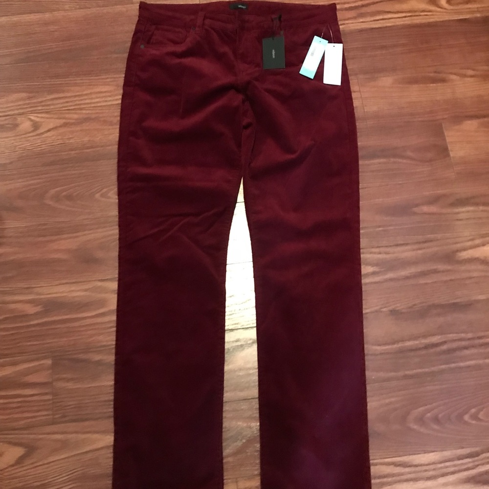 Edyson Stitch Fix Corduroy Burgundy Straight Leg